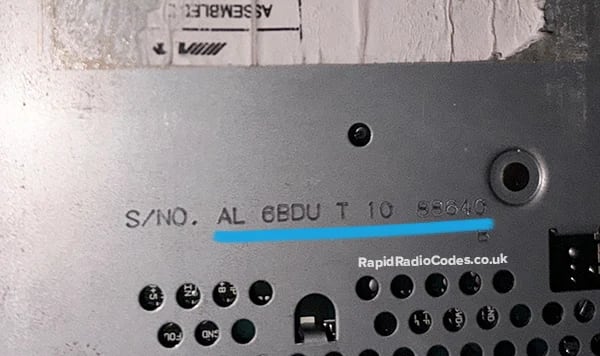 BMW Alpine serial number example 2