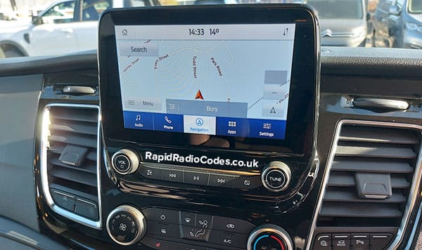 Ford navigation unit with separate display