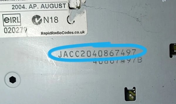 Jaguar Alpine serial number