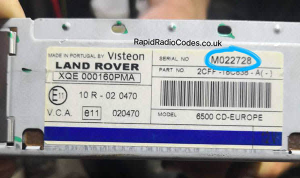 Visteon serial example 2